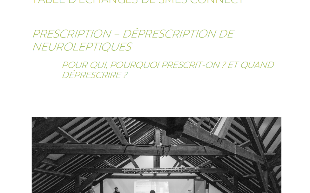 Rapport de la table d&rsquo;échanges : Prescription – déprescription